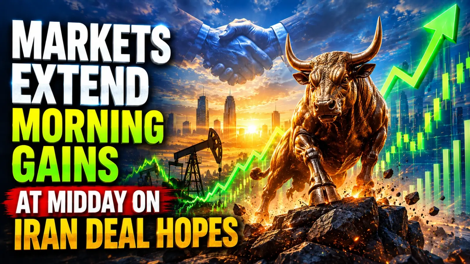 Stock Markets June 12, 2026, Mid-day Report: Markets Extend Morning Gains on Iran Deal Hopes; Positive Global Cues Lift Sentiment