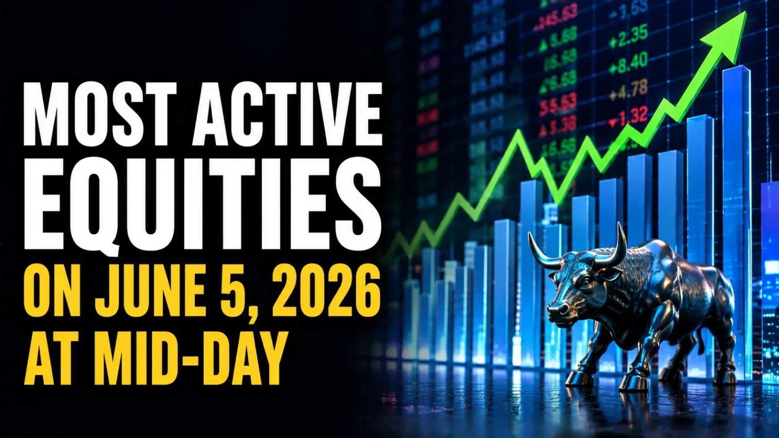 Most Active Equities on June 5, 2026, at Mid-Day: Network18 Surges, HFCL And Wipro Slide Amid Heavy Volumes