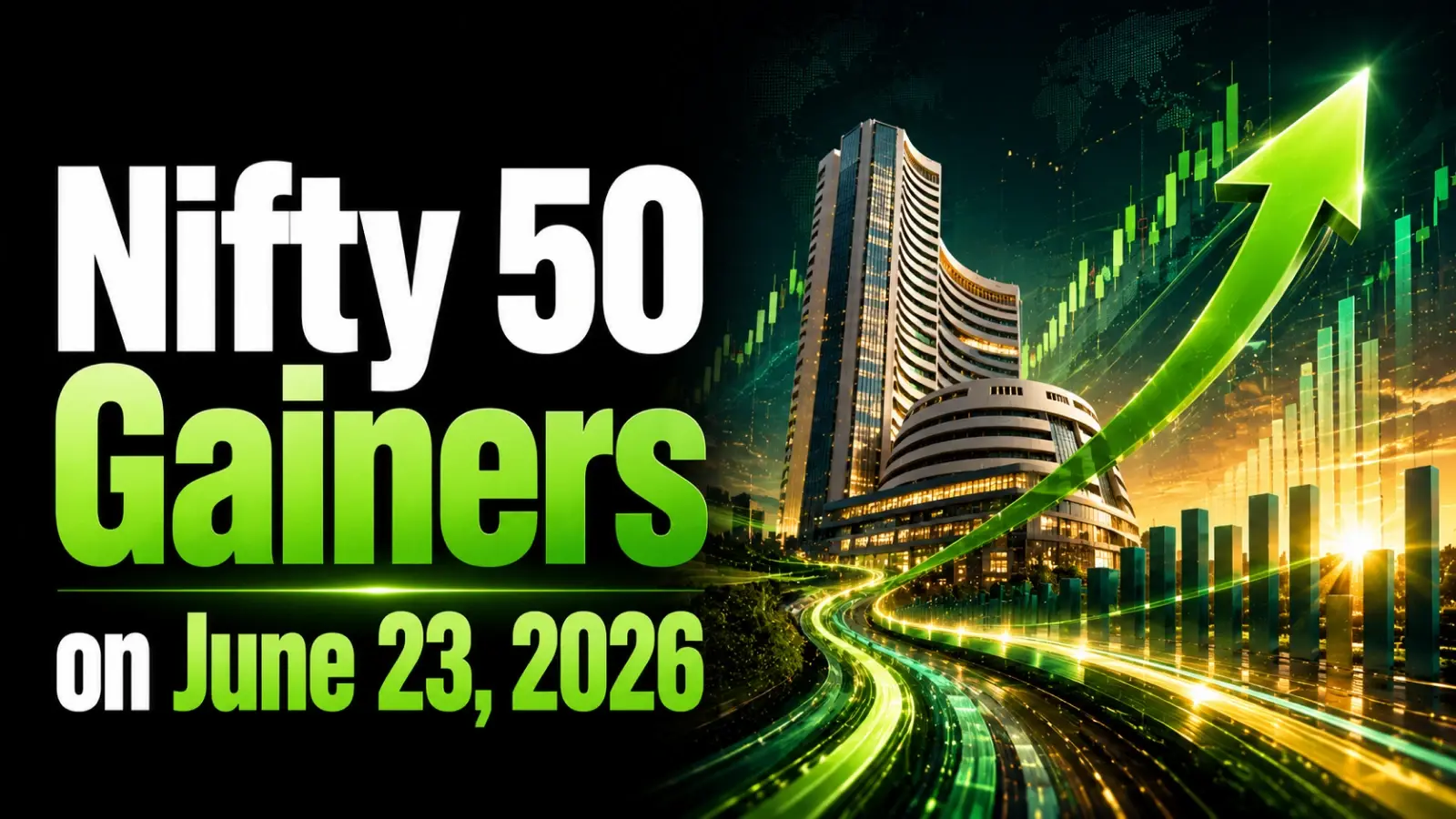 Nifty 50 Gainers on June 23, 2026: Cipla, Sun Pharma, Asian Paints Lead; Infosys, TCS, Hindalco Drag 