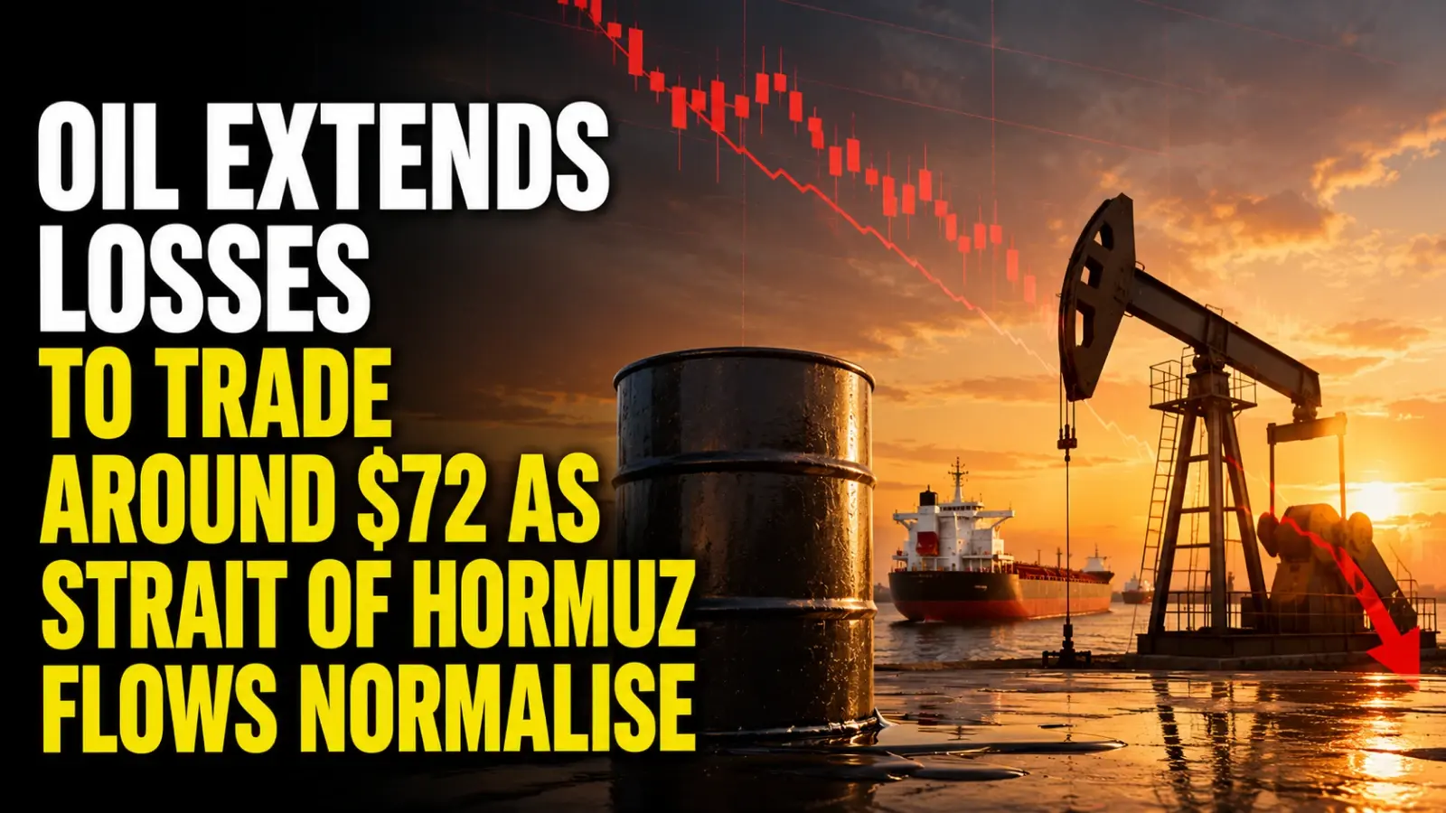 Oil Price Today, June 25, 2026: Crude Oil Extends Losses to Trade Around $72 As Strait of Hormuz Flows Normalise