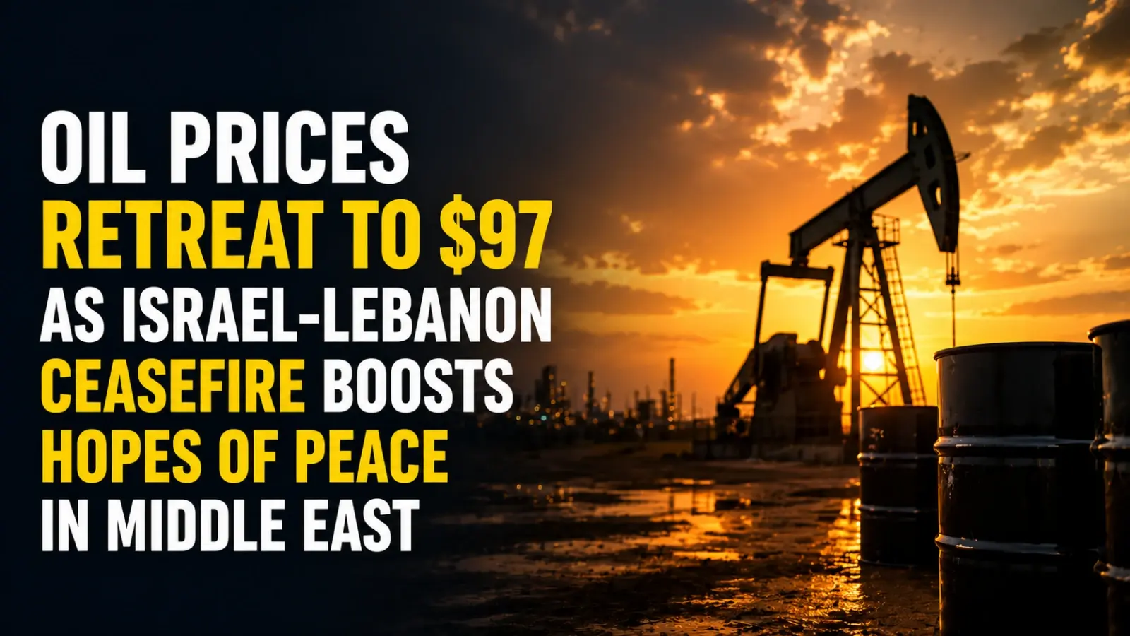 Oil Prices Today, June 4, 2026: Crude Oil Prices Retreat To $97 As Israel-Lebanon Ceasefire Boosts Hopes of Peace in Middle East