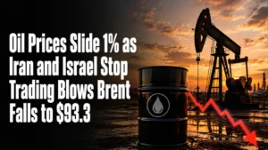 Oil Price Today, June 9, 2026: Oil Prices Slide 1% as Iran and Israel Stop Trading Blows; Brent Falls to $93.3