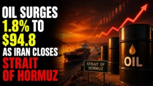 Oil Price Today, June 11, 2026: Oil Surges 1.8% to $94.8 as Iran Closes Strait of Hormuz, Raising Fears of Global Supply Shock