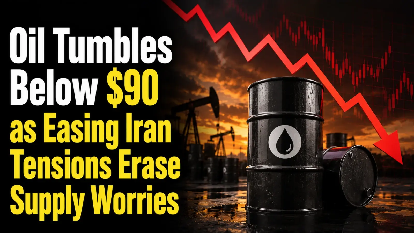 Oil Price Today, June 12, 2026: Crude Oil Rate Tumbles Below $90 as Easing Iran Tensions Erase Supply Worries
