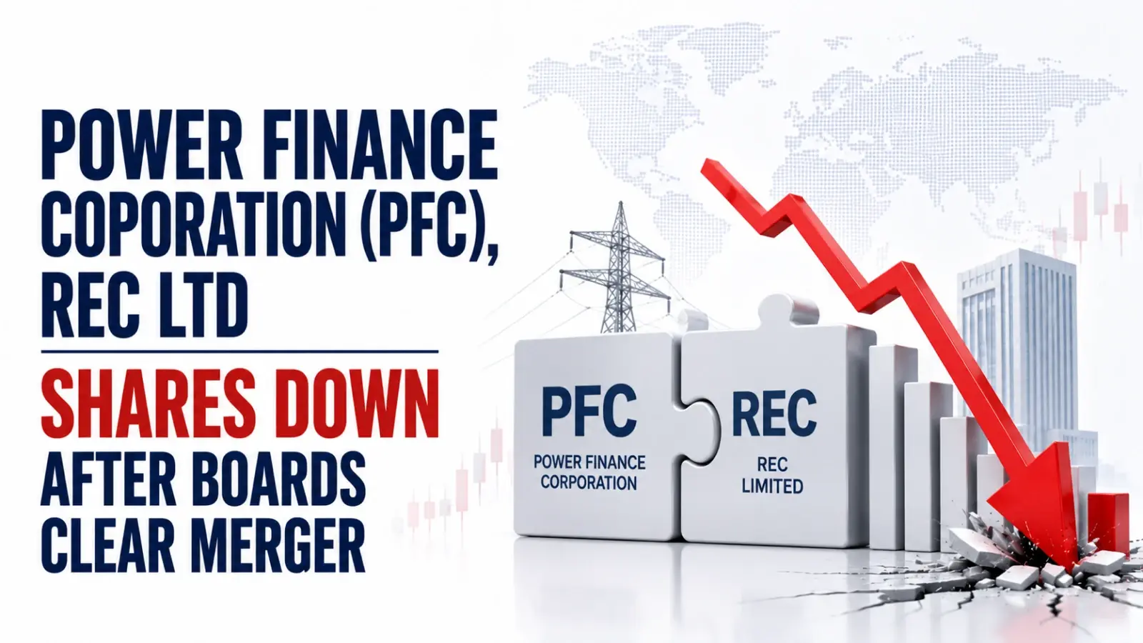 Power Finance Coporation (PFC), REC Ltd Shares Down After Boards Clear Merger; Share Swap Ratio Set at 88:100