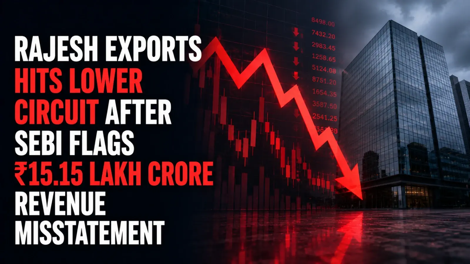 Rajesh Exports Hits Lower Circuit After SEBI Flags ₹15.15 Lakh Crore Revenue Mis-statement