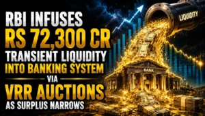 RBI Infuses Rs 72,300 Cr Transient Liquidity Into Banking System via Vrr Auctions As Surplus Narrows