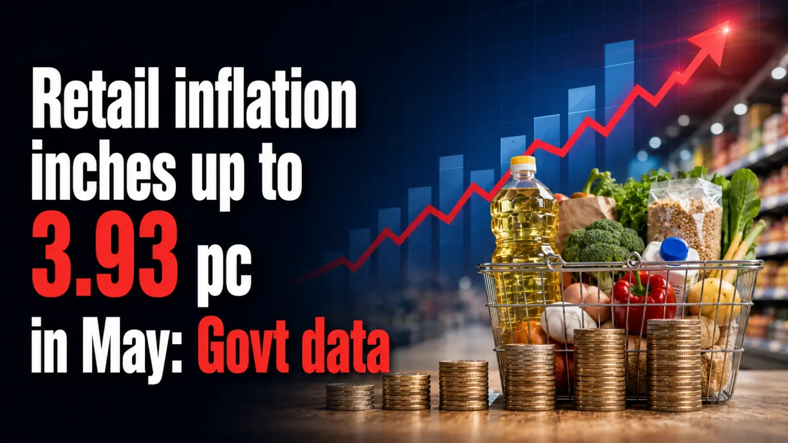 Retail Inflation Inches up to 3.93 PC in May: Govt Data