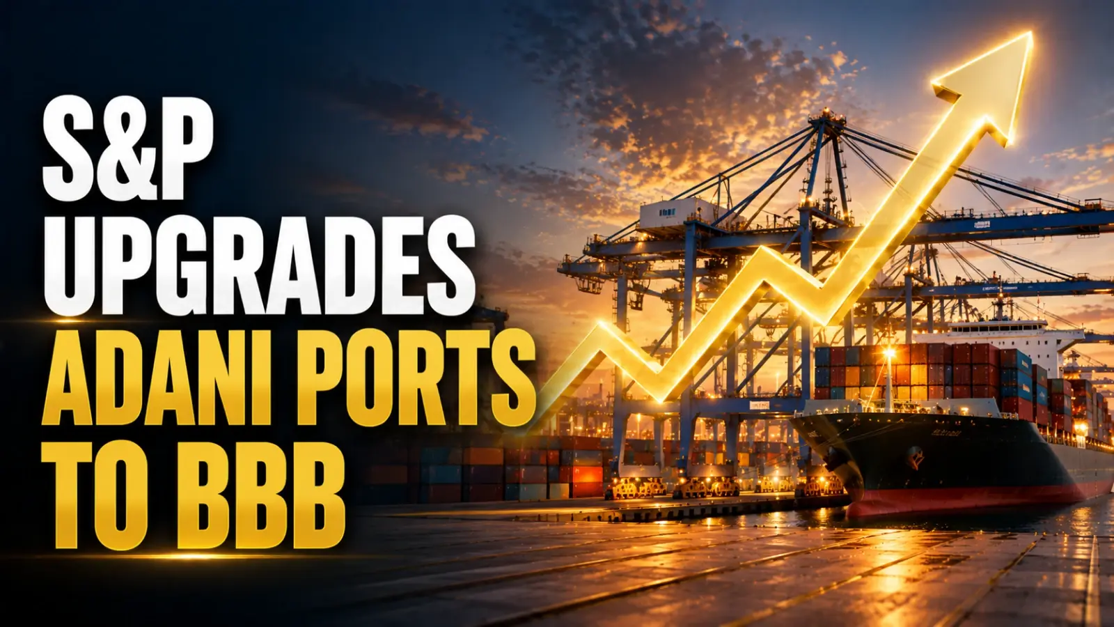 S&P Upgrades Adani Ports to BBB; Cites Strong Cash Flows, Balance Sheet Strength