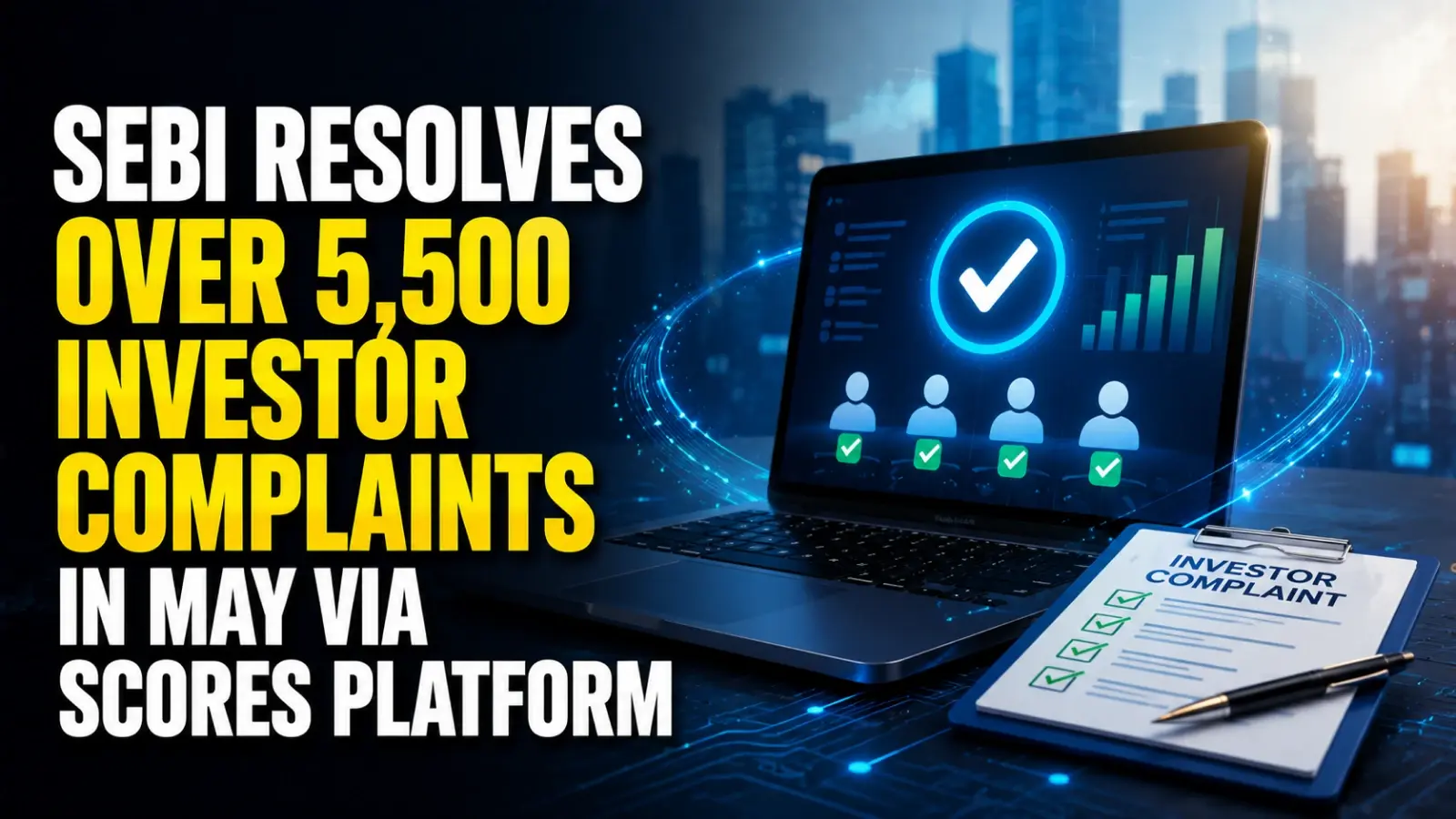 Sebi Resolves Over 5,500 Investor Complaints in May via Scores Platform