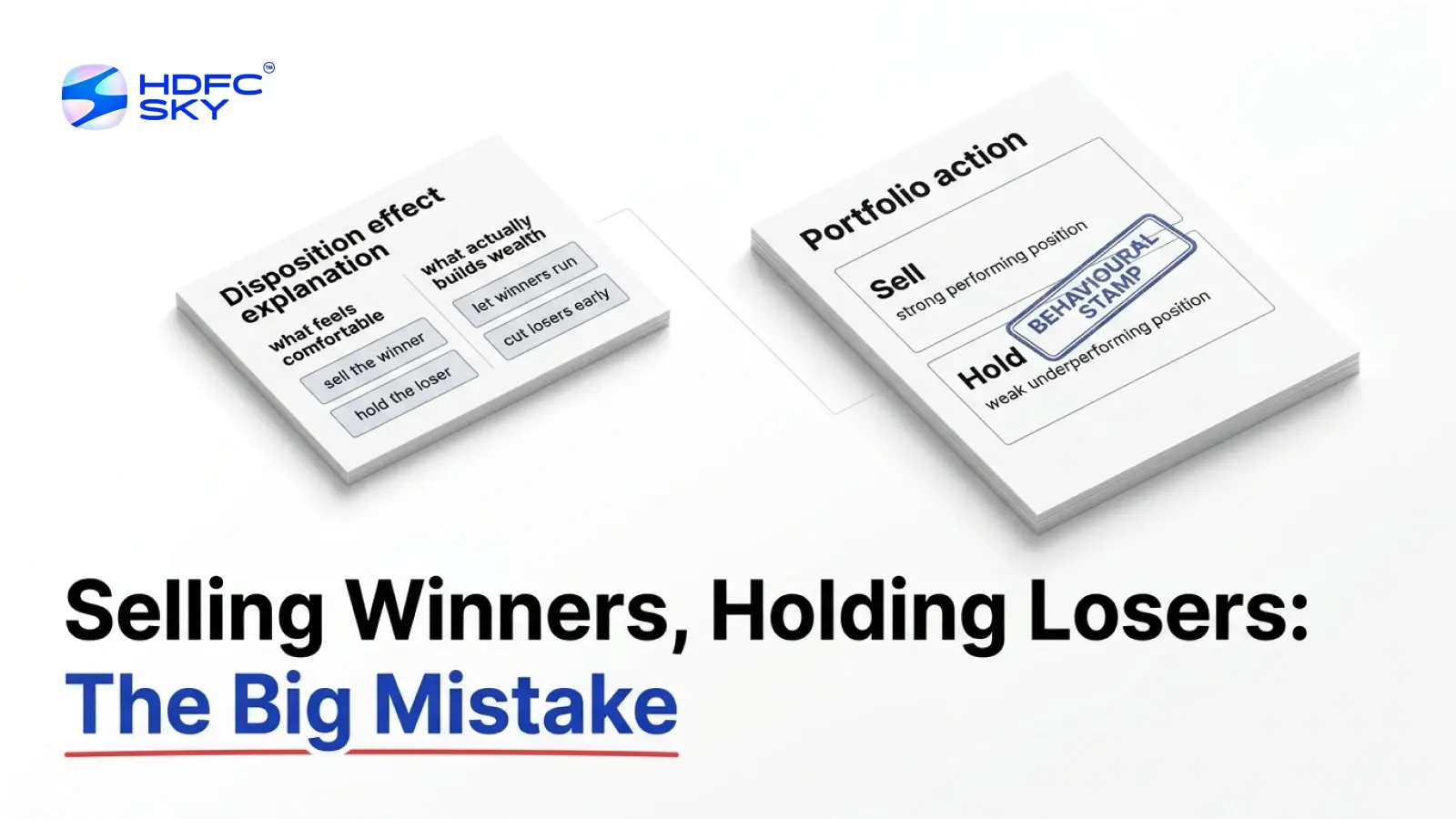 Selling Winning Stocks Too Early and Holding Losers Too Long: The Disposition Effect Explained