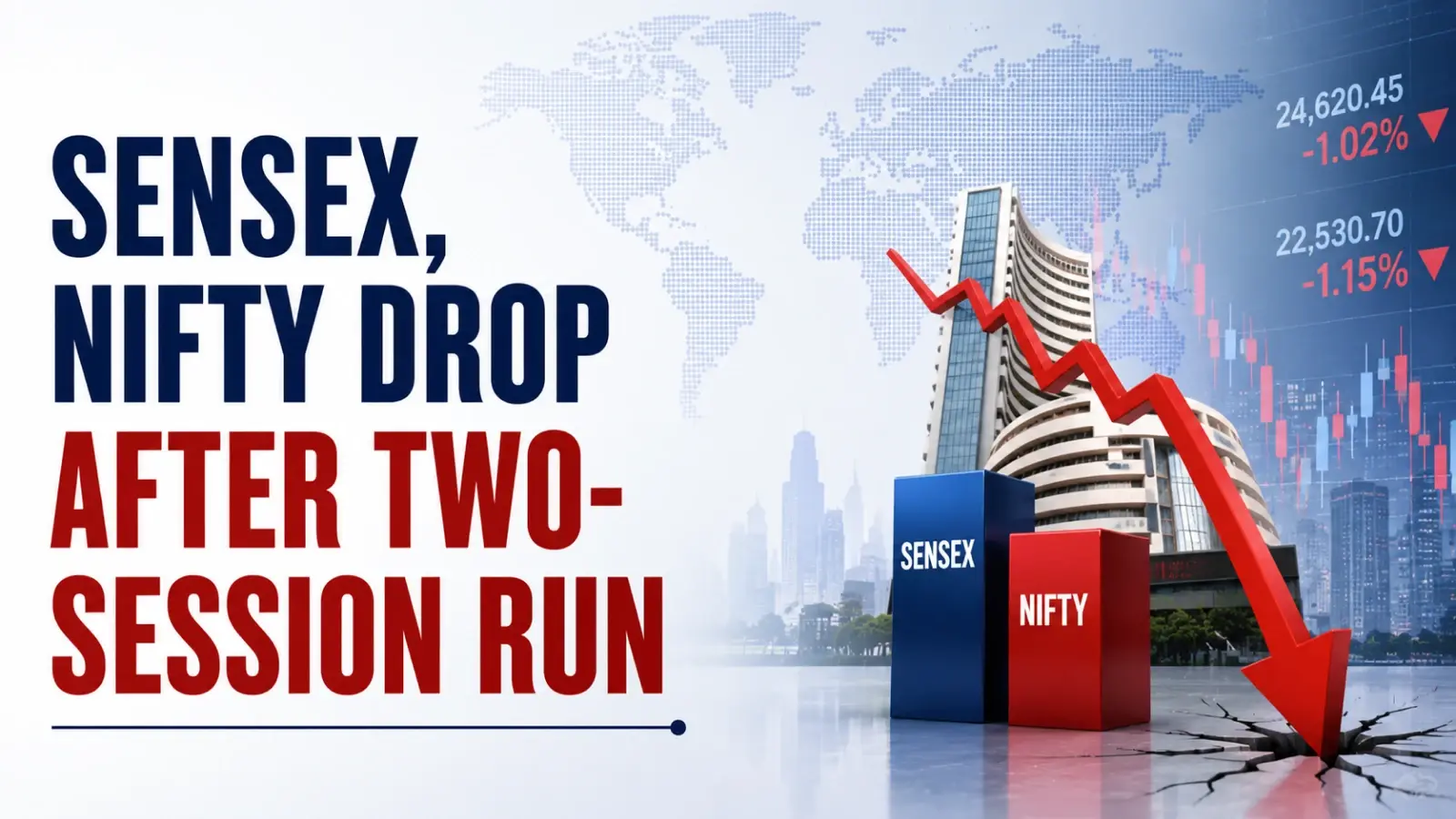 Stock Market Close, June 29, 2026: Sensex, Nifty Drop After Two-session Run as Middle East and Oil Shake Sentiment