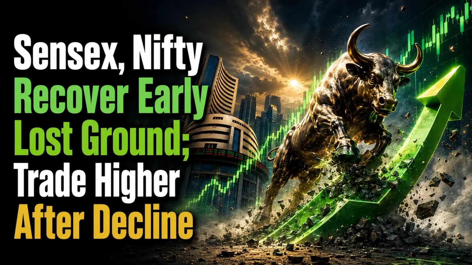 Stock Markets Recover Early Lost Ground; Trade Higher After Decline