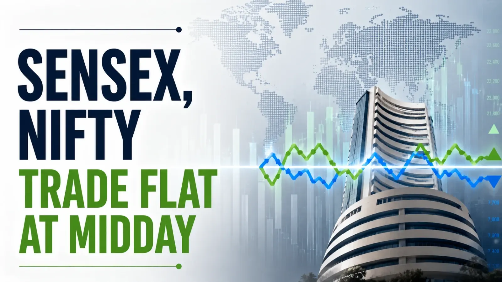 Stock Market Mid-Day Report, June 30, 2026: Sensex, Nifty Trade Flat as Easing Oil Prices Offset Iran Ceasefire Worries; Maruti, Titan Lead Gainers