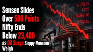 Stock Market June 1, 2026, Close Report: Sensex Slides Over 500 Points, Nifty Ends Below 23,400 as Oil Surge, Sloppy Monsoon Weigh