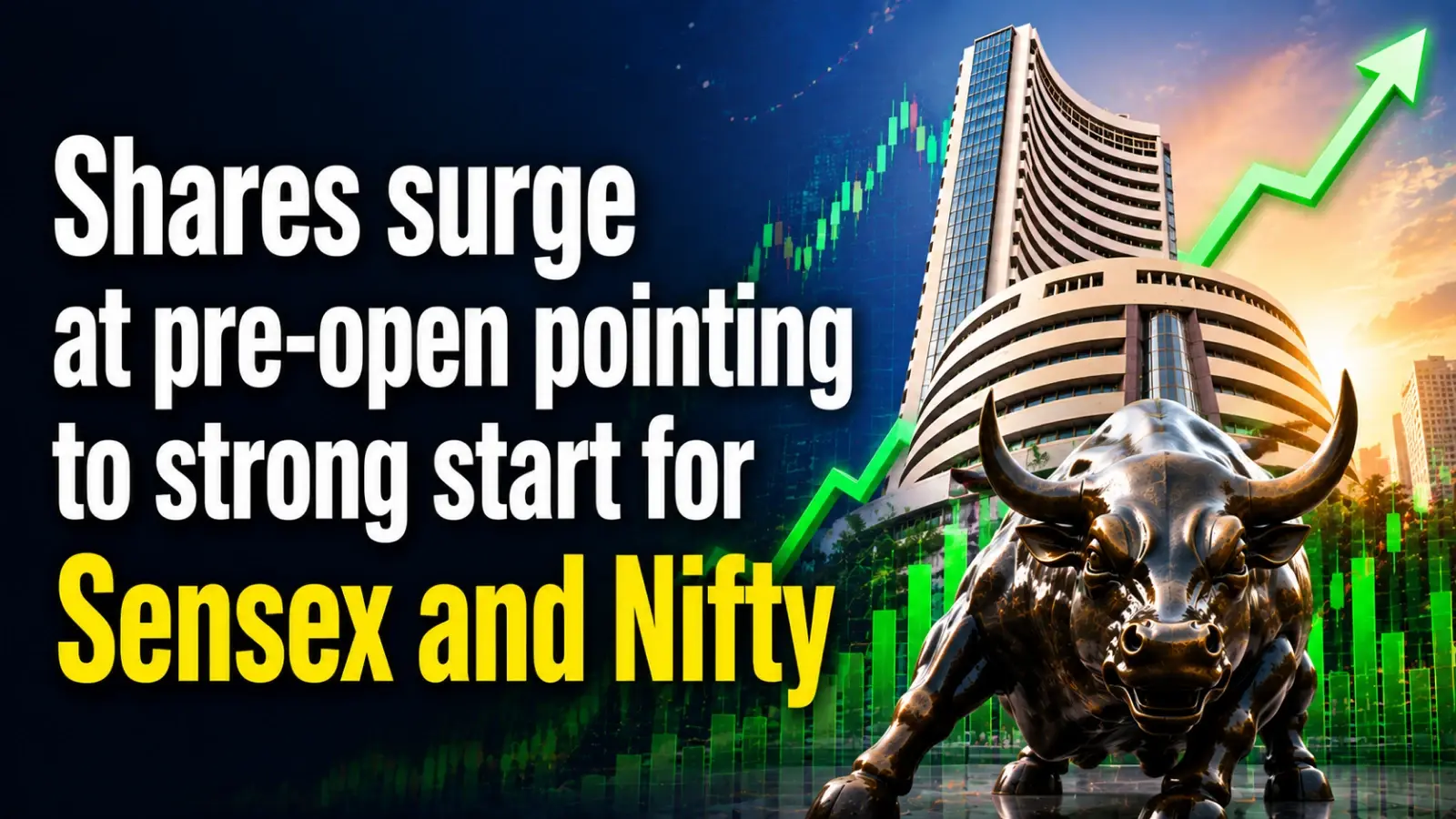 Stock Market Pre-open, June 12, 2026: Shares Surge Pointing to Strong Start for Sensex and Nifty as Middle East, Oil Simmer Down