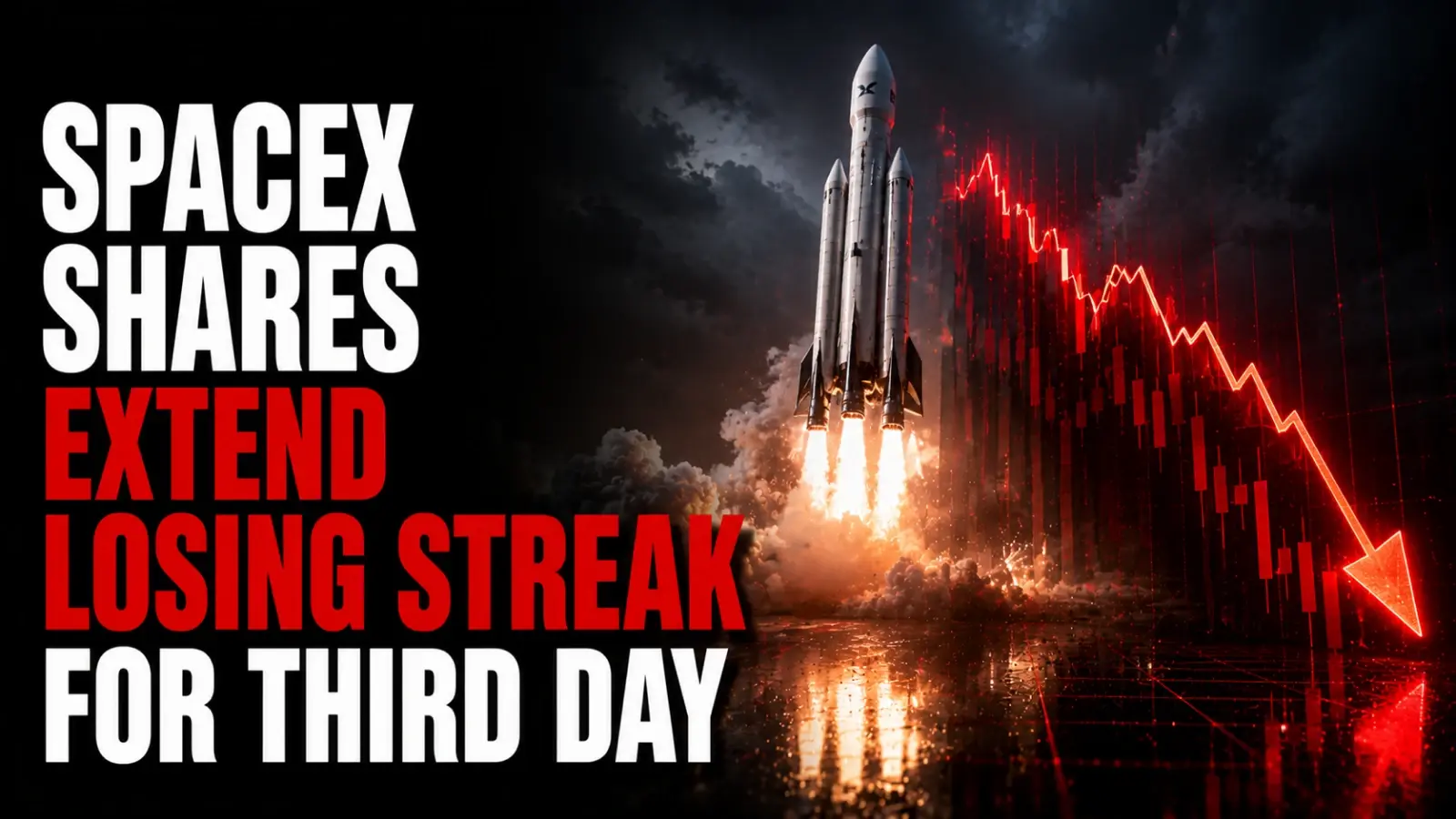 SpaceX Shares Extend Losing Streak for Third Day, Erase Over $600 Billion in Market Value After Post-IPO Peak