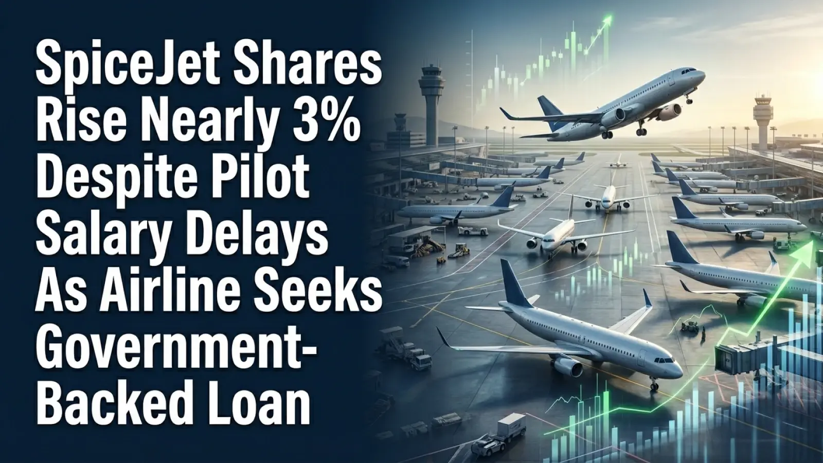 SpiceJet Shares Rise Nearly 3% Despite Pilot Salary Delays as Airline Seeks Government-Backed Loan