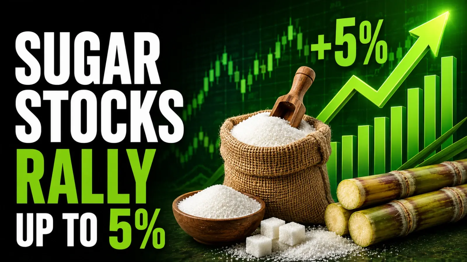 Sugar Stocks Rally Up to 5% as Govt Extends Excise Duty Exemption for Higher Ethanol Blends