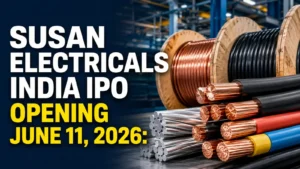 Susan Electricals India IPO: ₹70.38 Crore SME Issue Set to Open for Bidding from June 11 Susan Electricals India IPO Opening June 11 2026: ₹70.38 Crore SME Issue Set To Open For Bidding