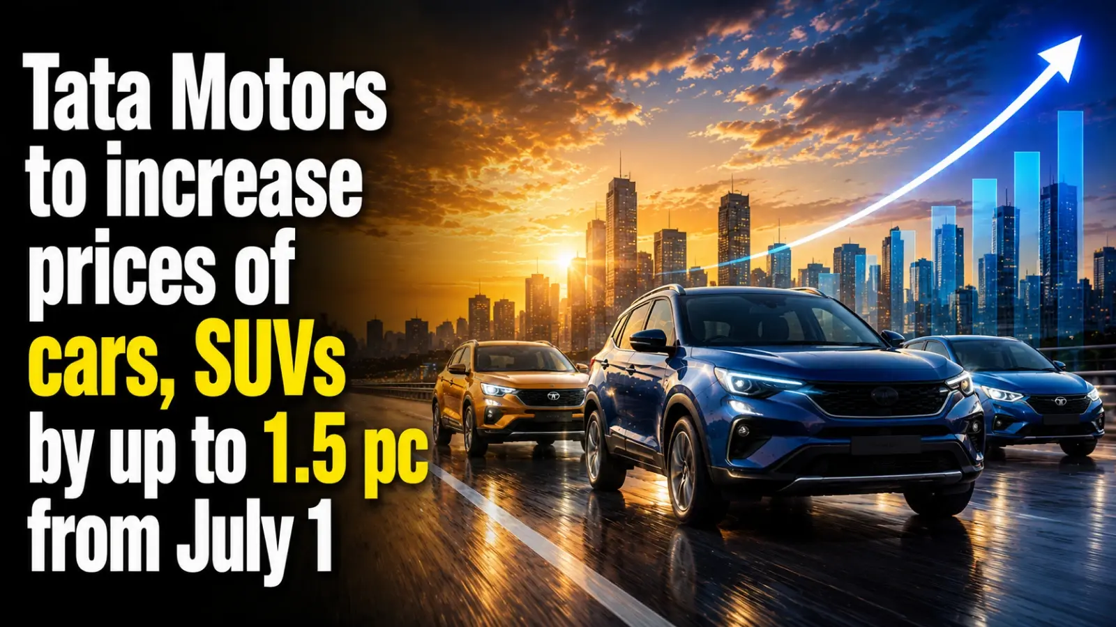 Tata Motors To Increase Prices of Cars, SUVs by up to 1.5 PC From July 1