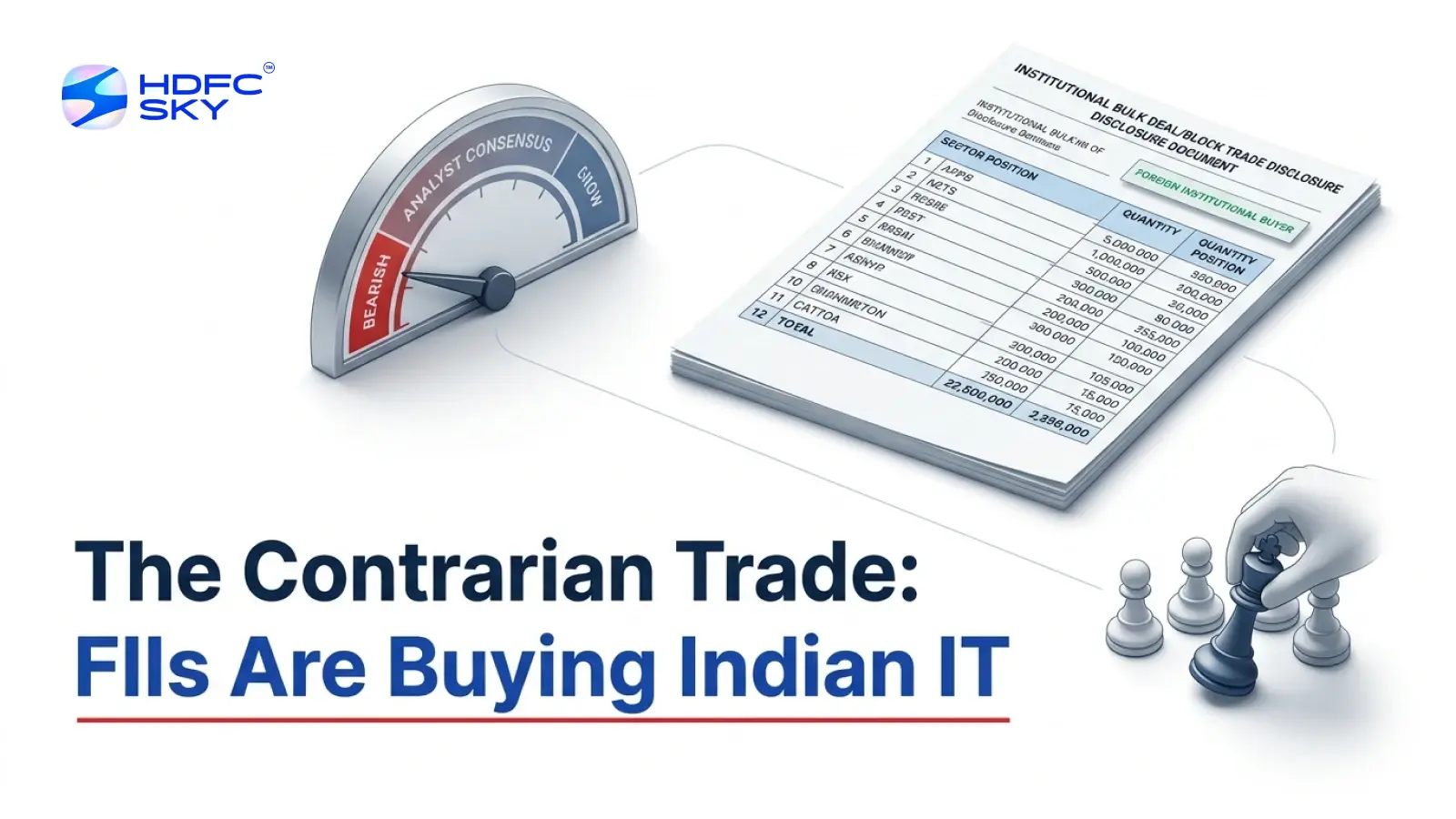 The Contrarian Trade: FIIs Are Buying Indian IT While Retail Investors Are Selling