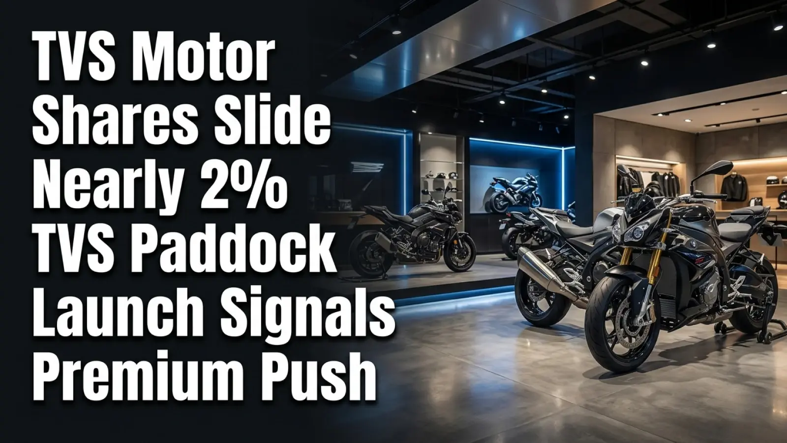 TVS Motor Shares Slide Nearly 2%; ‘TVS Paddock’ Launch Signals Premium Push