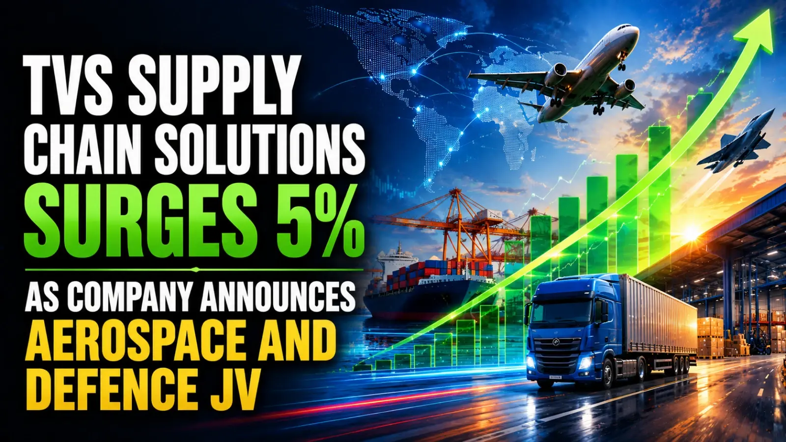 TVS Supply Chain Solutions Surges 5% as Company Announces Aerospace and Defence JV With Italy’s ALA Group