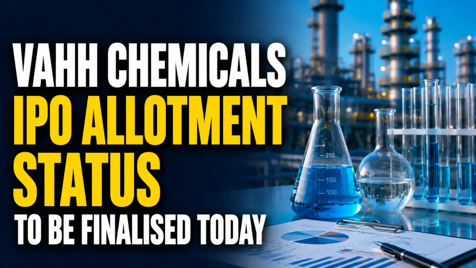 Vahh Chemicals IPO Allotment Status To be Finalised Today; Check Allotment Online on BSE and Registrar Website