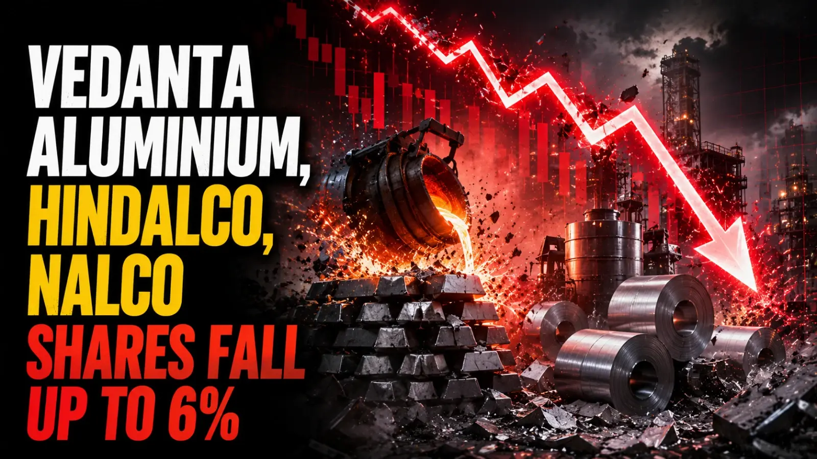 Vedanta Aluminium, Hindalco, NALCO Shares Fall Up to 6% as Middle East Peace Threatens Metal Prices