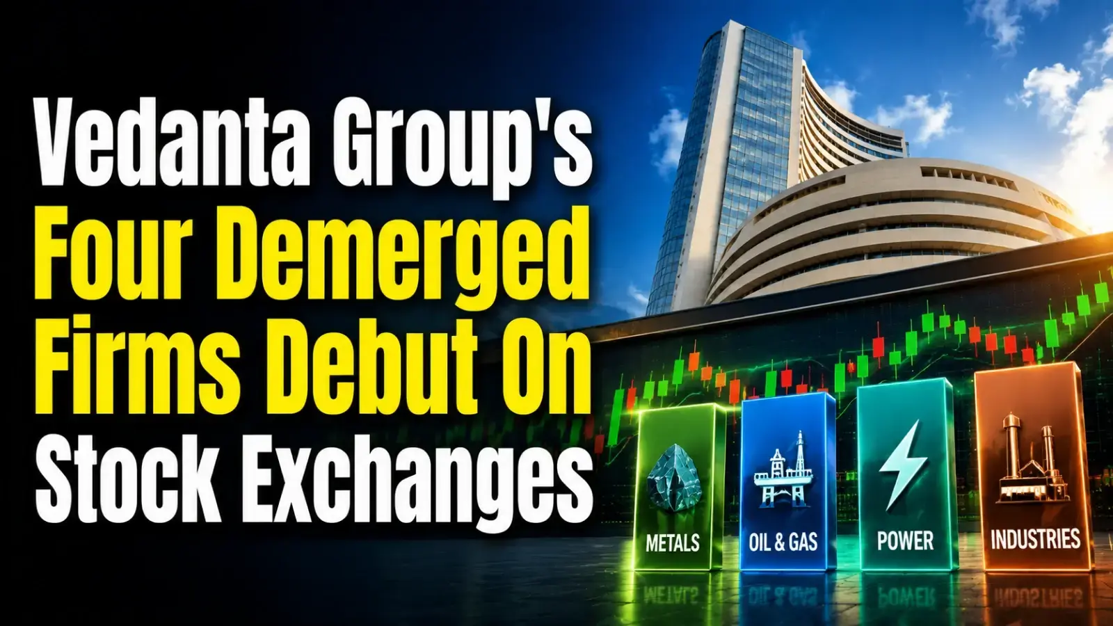 Vedanta Demerged Entities Debut: Vedanta Aluminium, Vedanta Oil & Gas Hit Lower Circuits, Vedanta Iron & Steel Hits Upper Circuit, Power Rallies