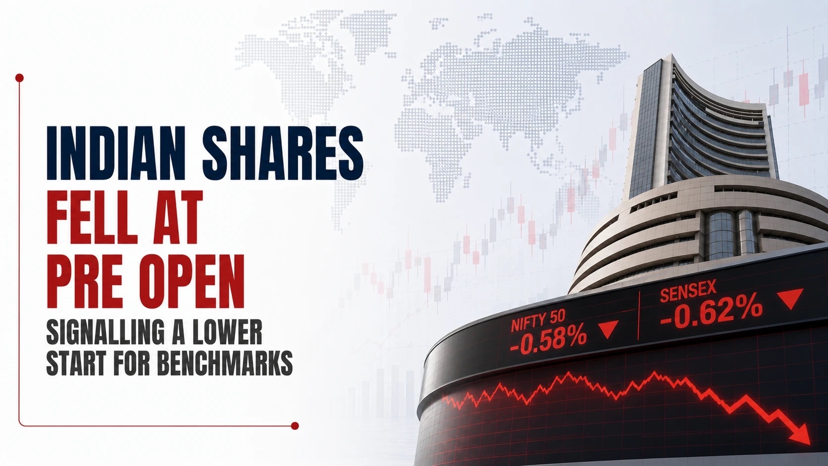 Pre-Open Points To Negative Start For Sensex, Nifty As Oil Boils On Middle East War