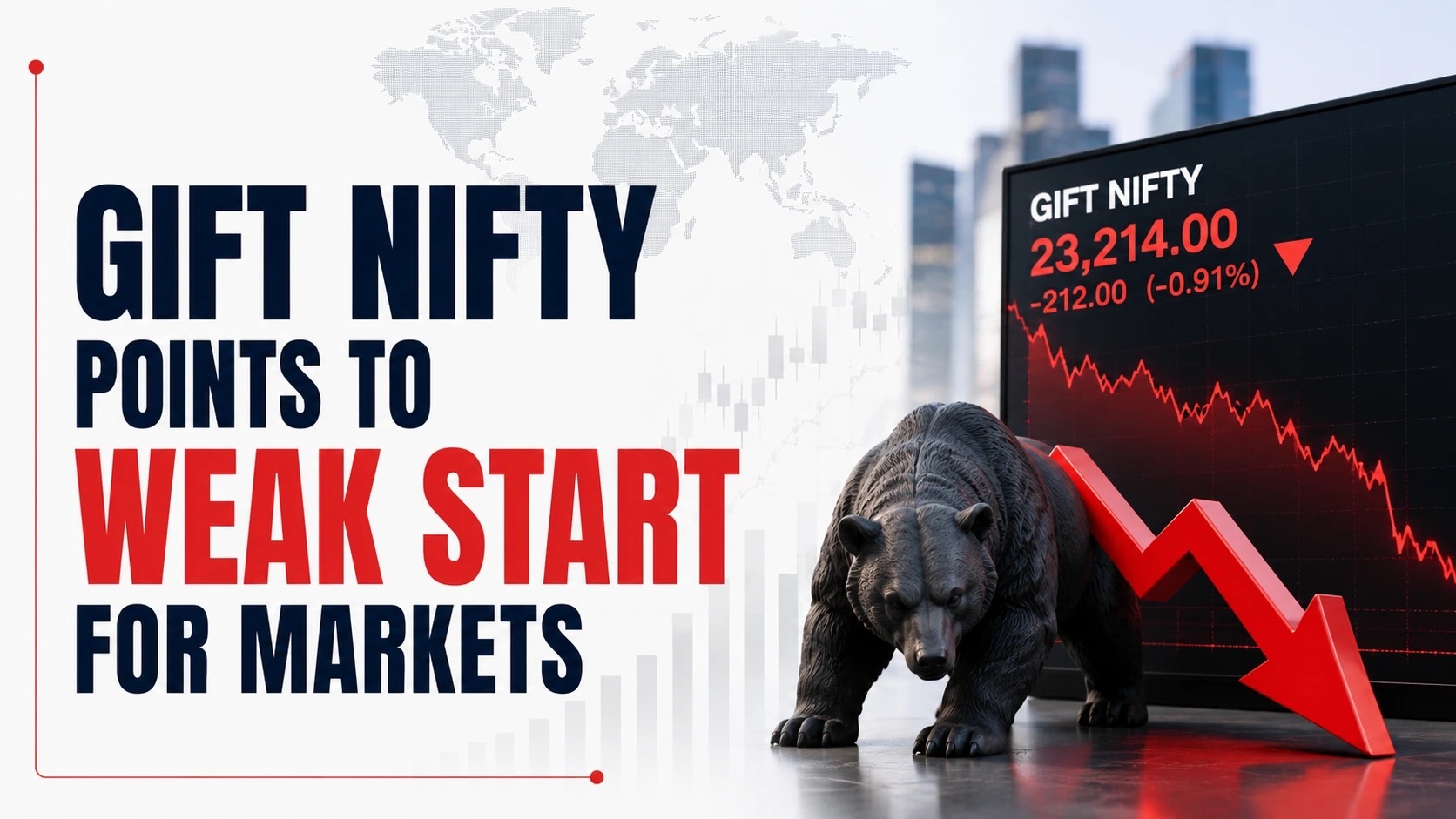 Gift Nifty, July 13, 2026: Index Points to Weak Start for Markets as Iran Shuts Strait of Hormuz