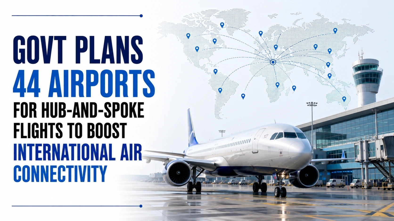 Govt Plans 44 Airports for Hub-and-Spoke Flights To Boost International Air Connectivity