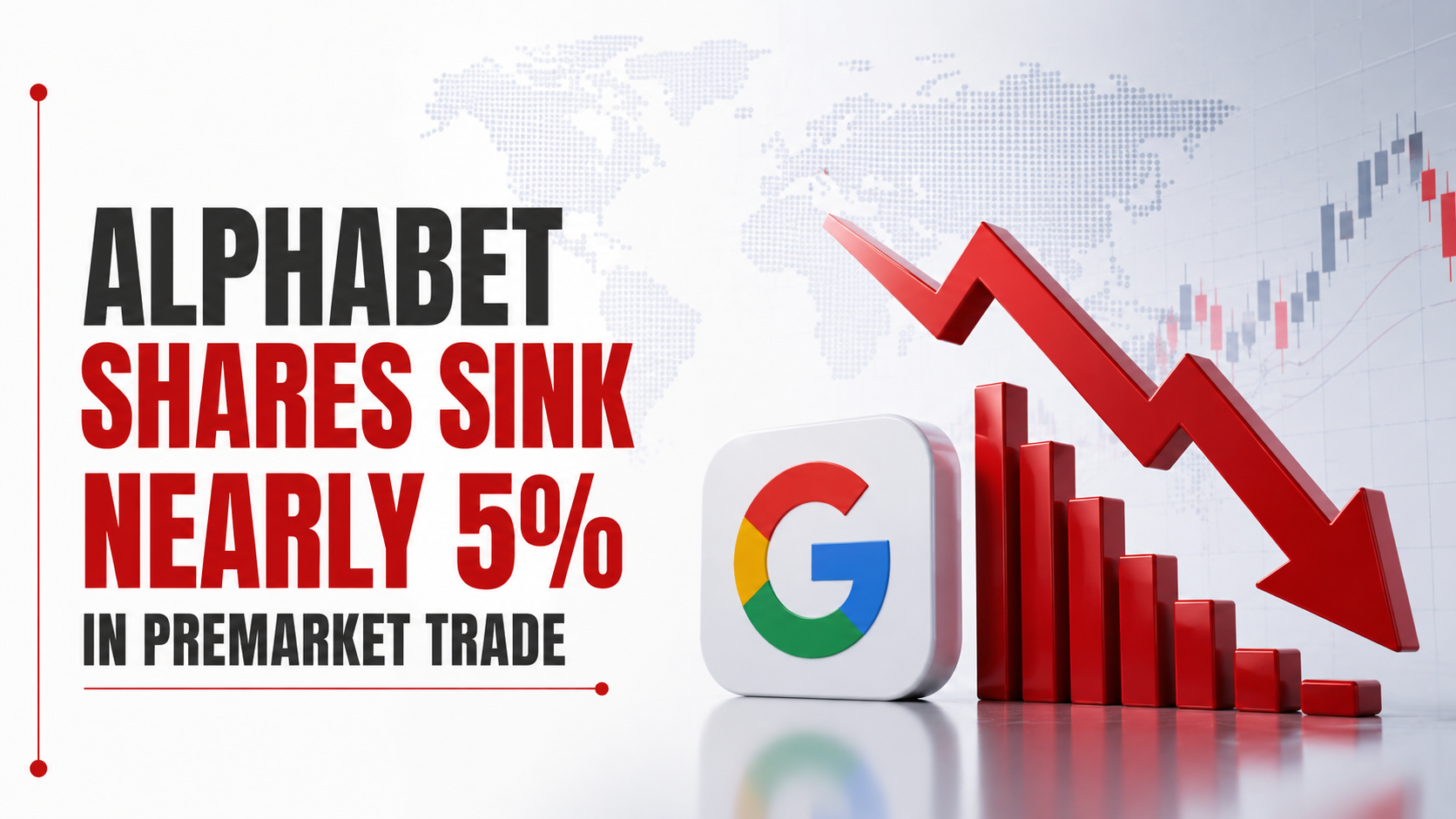 Alphabet Shares Sink Nearly 5% in Premarket Trade On Investor Unease Over AI Spending, Google Fine