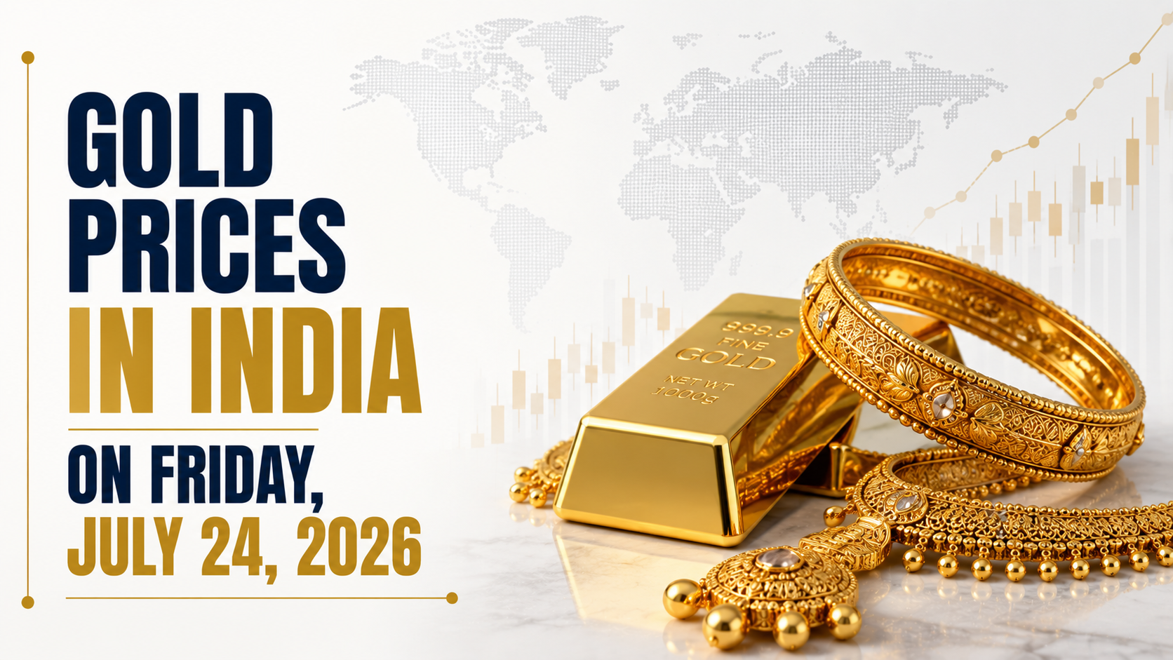 Gold Prices in India on Friday, July 24, 2026: Gold Prices Drop Rs 350 per 10 gm on Friday In Pullback From Wednesday’s Record Highs