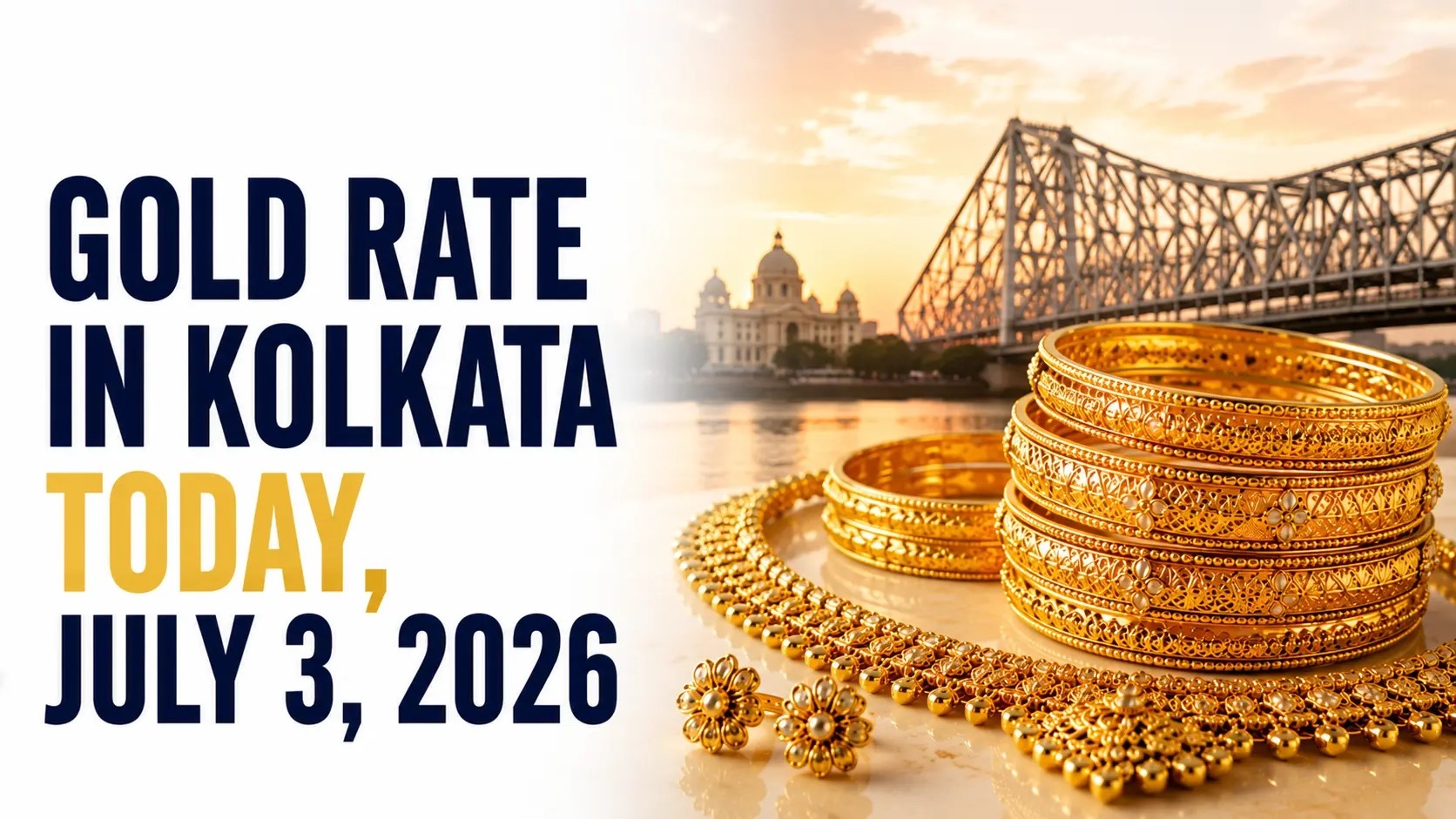 Gold Rate in Kolkata Today, July 3, 2026: 24K Gold Inches Up to ₹14,379 Per Gram