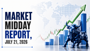 Market Midday Report, July 21, 2026: Sensex, Nifty Slip at Midday as Houthi Naval Blockade Threat on Saudi Arabia Rattles Oil Markets