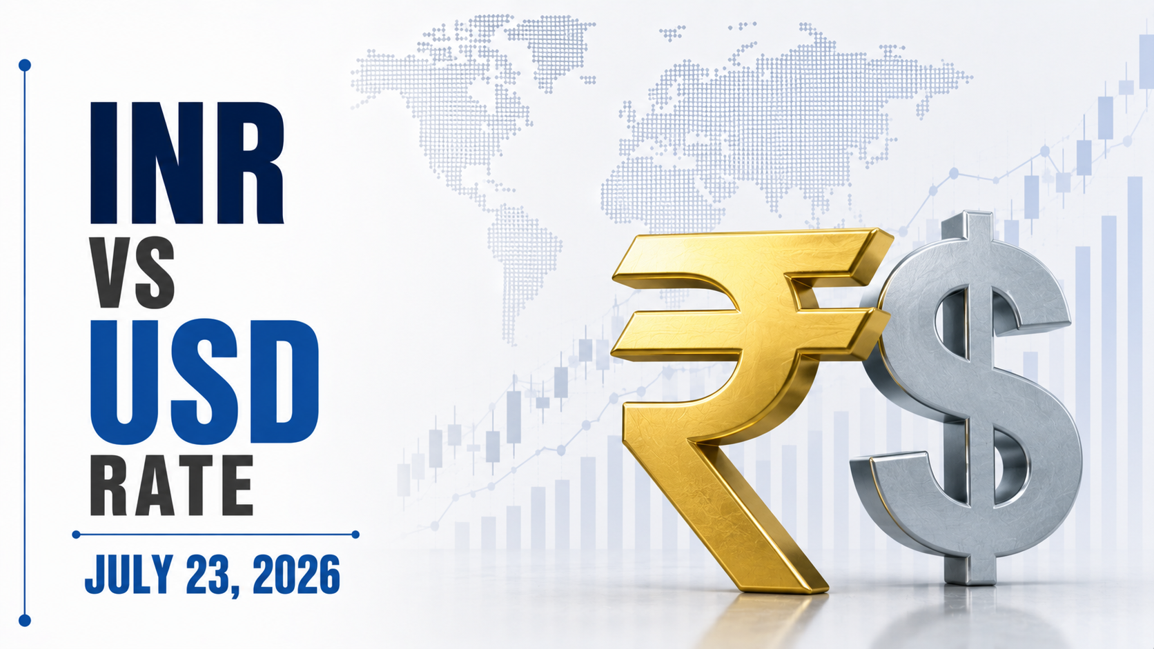 INR vs USD Rate, July 23, 2026: Rupee Slips 4 Paise To Settle at 96.57 Against US Dollar