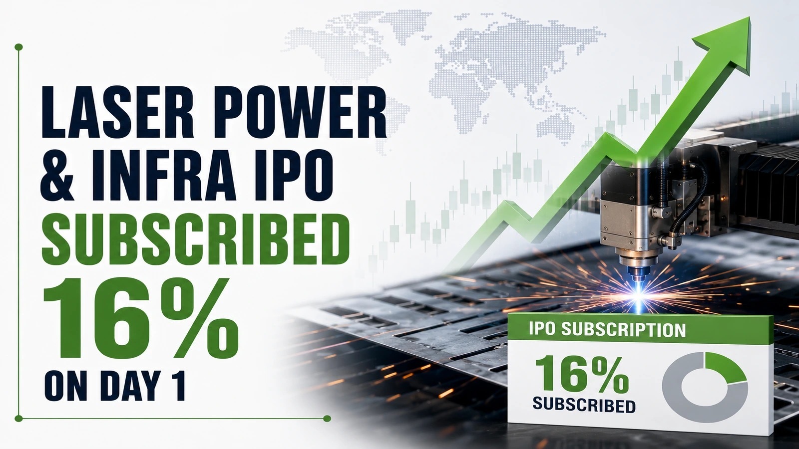 Laser Power & Infra IPO Subscribed 16 pc on Day 1