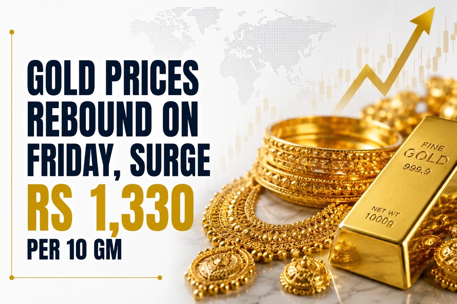 Gold Rate Today, July 10, 2026: Gold Prices Rebound on Friday, Surge Rs 1,330 per 10 gram