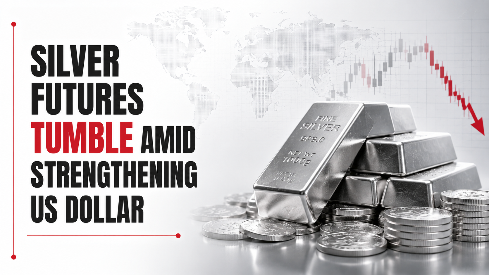 Silver Futures Tumble Amid Strengthening US Dollar