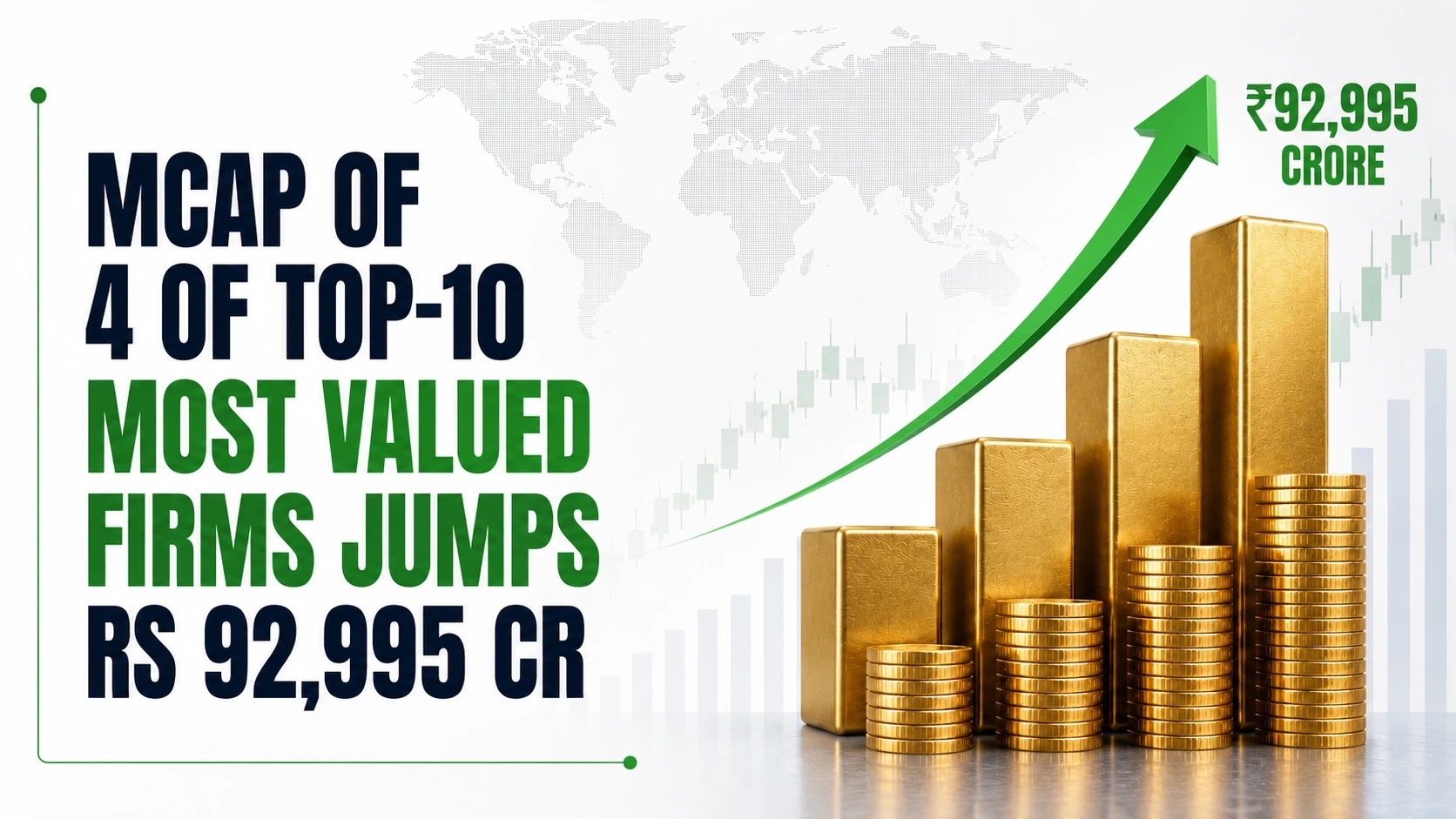 Mcap of 4 of Top-10 Most Valued Firms Jumps Rs 92,995 Cr; HDFC Bank, Airtel Top Gainers