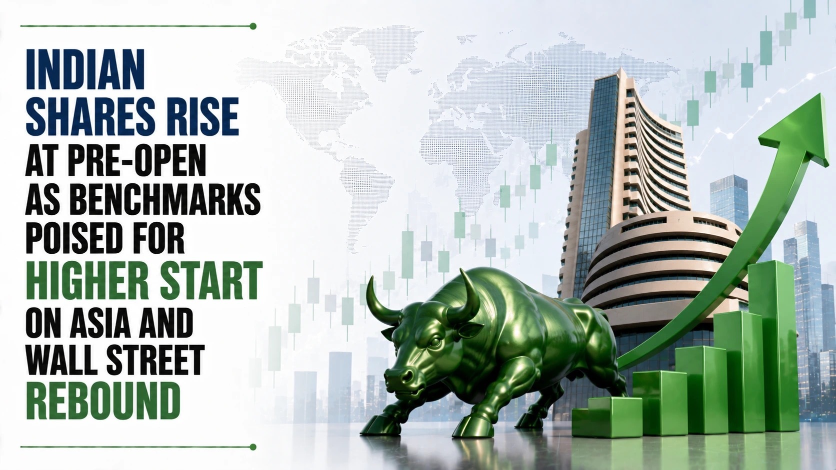 Indian Shares Rise At Pre-Open As Benchmarks Poised For Higher Start On Asia And Wall Street Rebound
