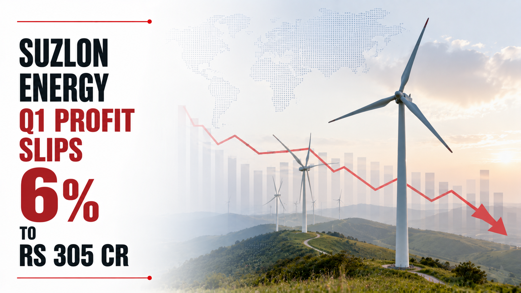 Suzlon Energy Q1 Profit Slips 6% to Rs 305 Cr