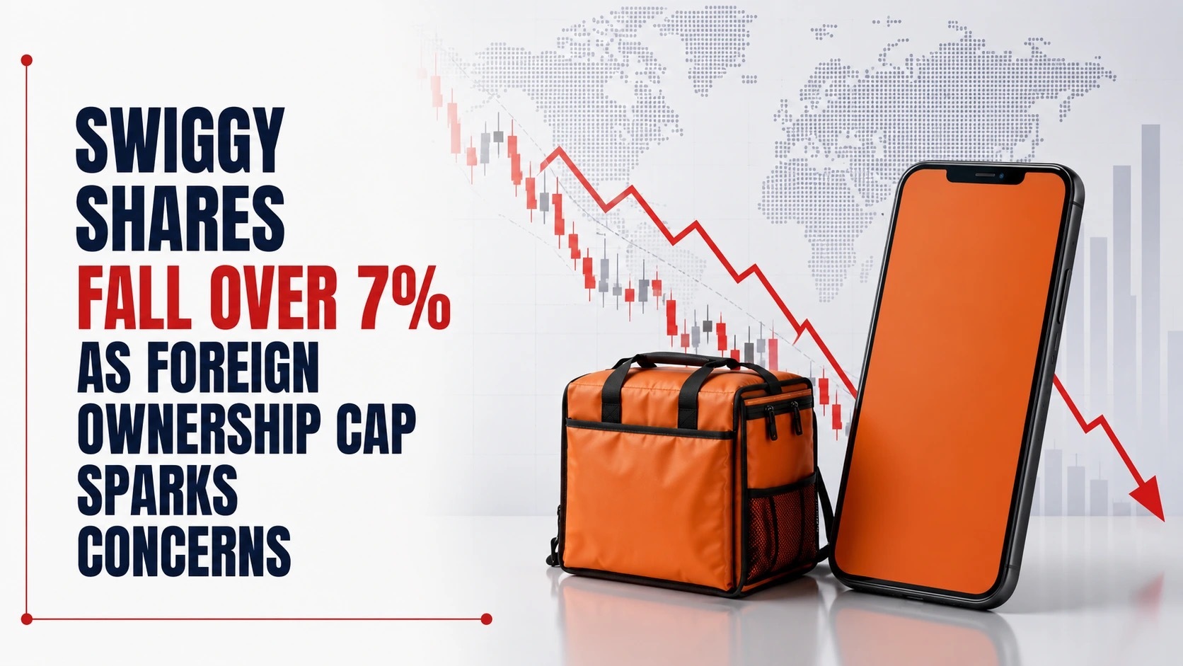 Swiggy Shares Fall Over 7% As Foreign Ownership Cap Sparks Concerns