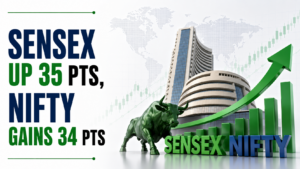 Sensex Up 35 pts, Nifty Gains 34 pts Amid Positive Asian, US Cues and Sliding Oil Prices