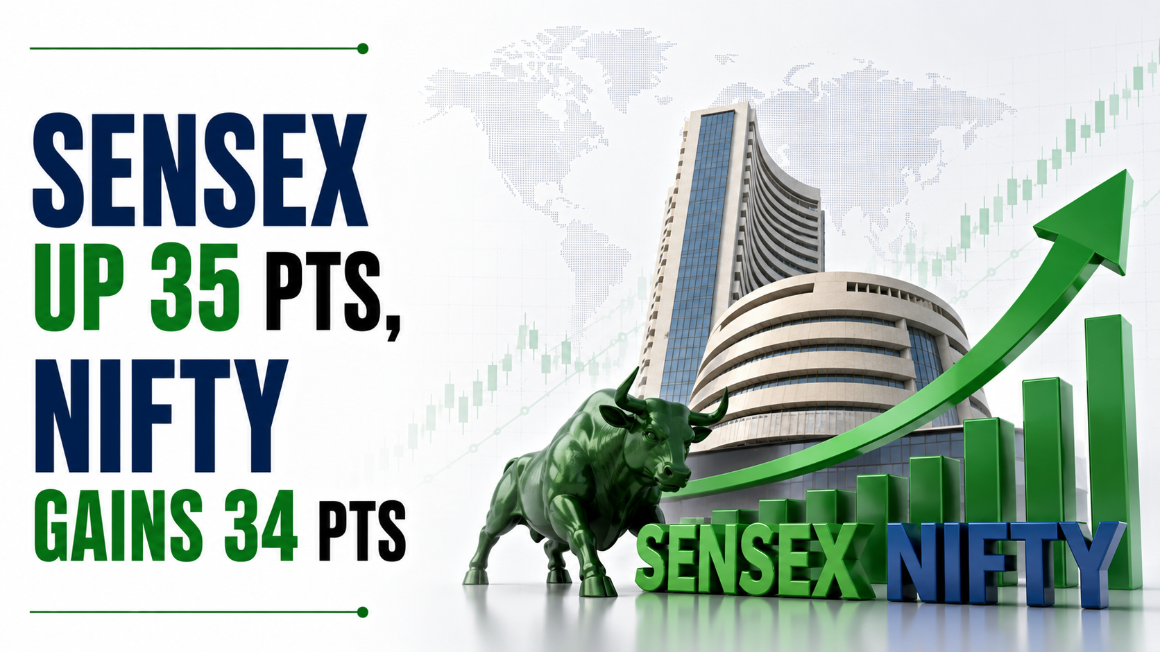 Sensex Up 35 pts, Nifty Gains 34 pts Amid Positive Asian, US Cues and Sliding Oil Prices
