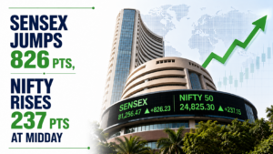 Sensex Jumps 826 pts, Nifty Rises 237 pts Around Midday As IT Keeps Sentiment Upbeat