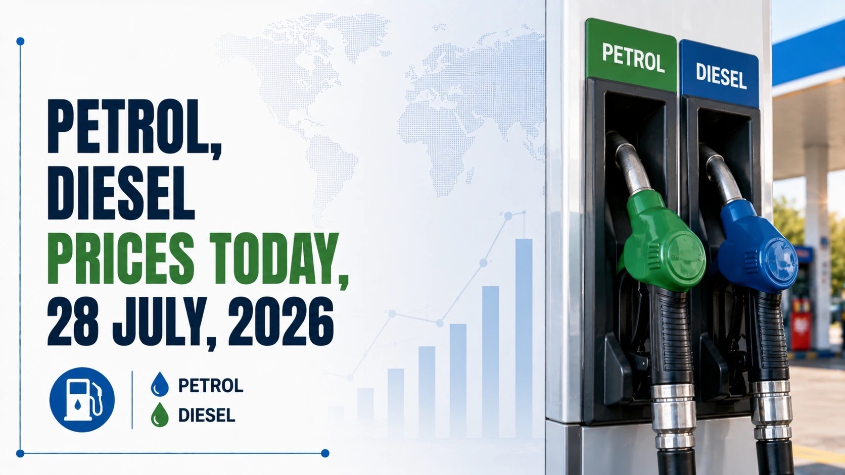 Petrol, Diesel Prices Today, 28 July, 2026: Check Fuel Rates In Delhi, Mumbai, Kolkata, Hyderabad, Bengaluru And Other Cities
